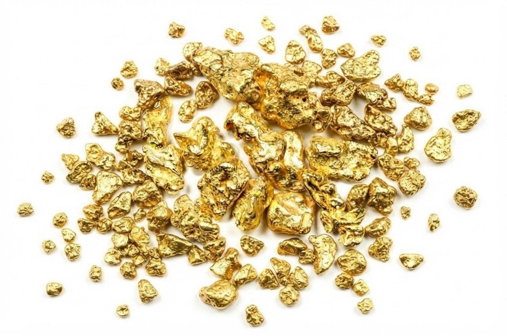 50 Gold Nuggets Goudbaar Goudklompjes Purity 21-23kt, Ophalen of Verzenden, Goud