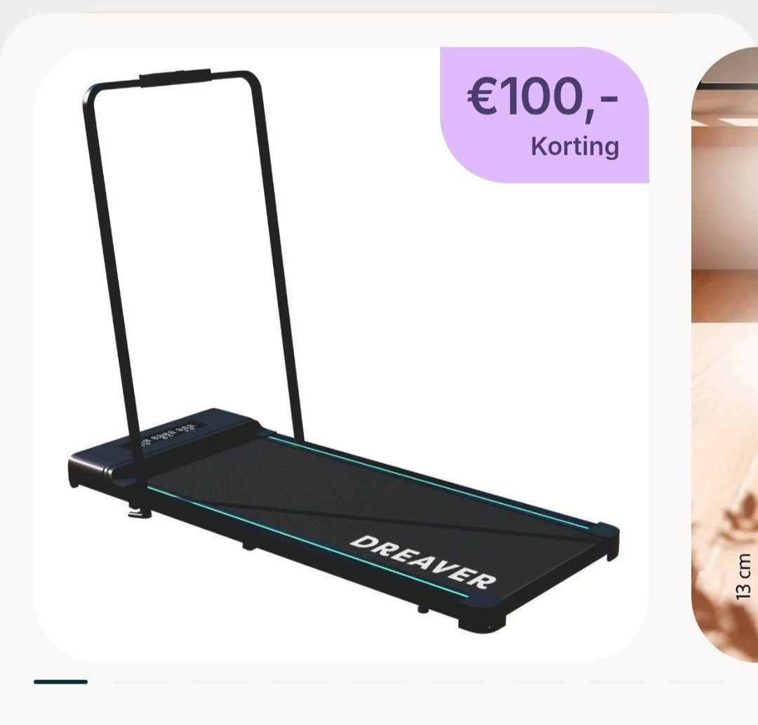 Dreaver Loopband s340, Ophalen, Zo goed als nieuw, Metaal, Loopband