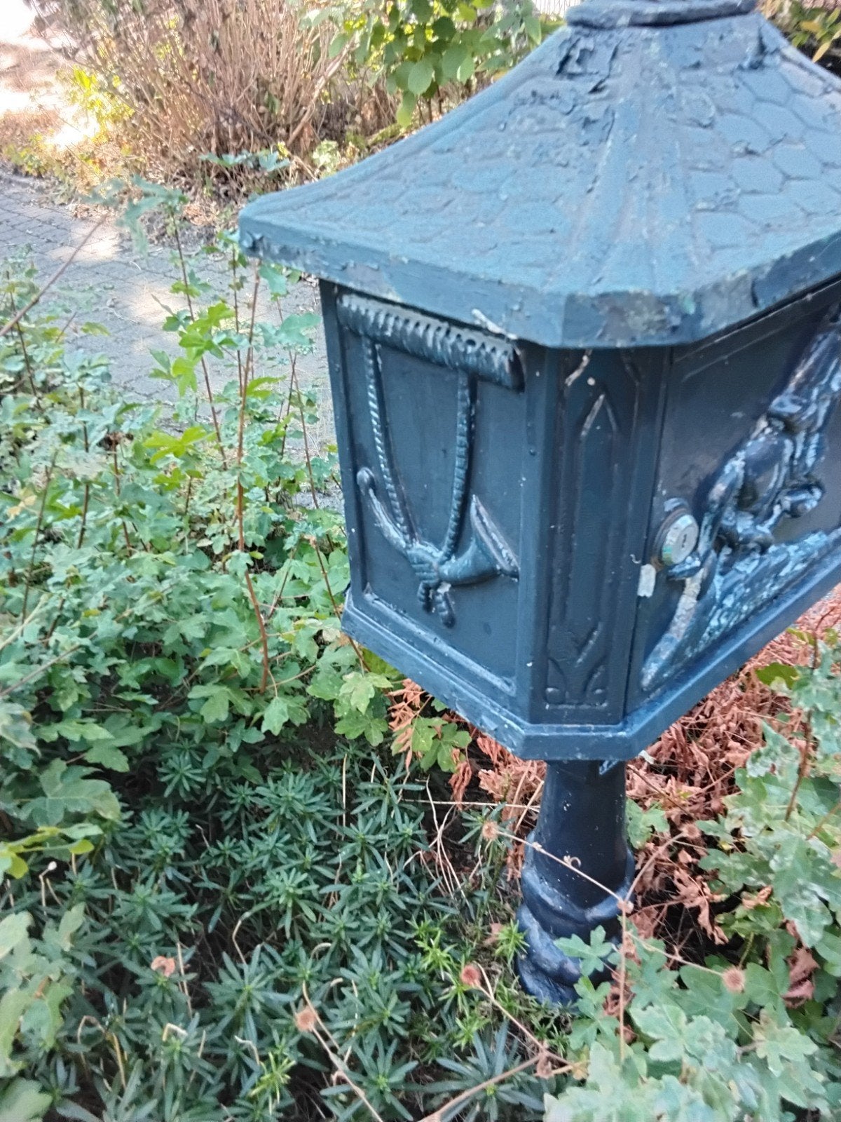 Brievenbus donker, Tuin en Terras, Brievenbussen, Verzenden, Gebruikt