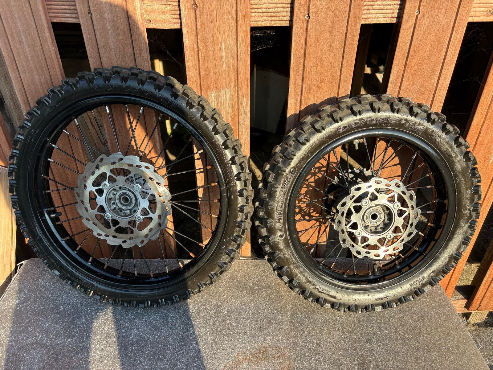Crossmotor wielen set - Voor en achter, Ophalen, Gebruikt