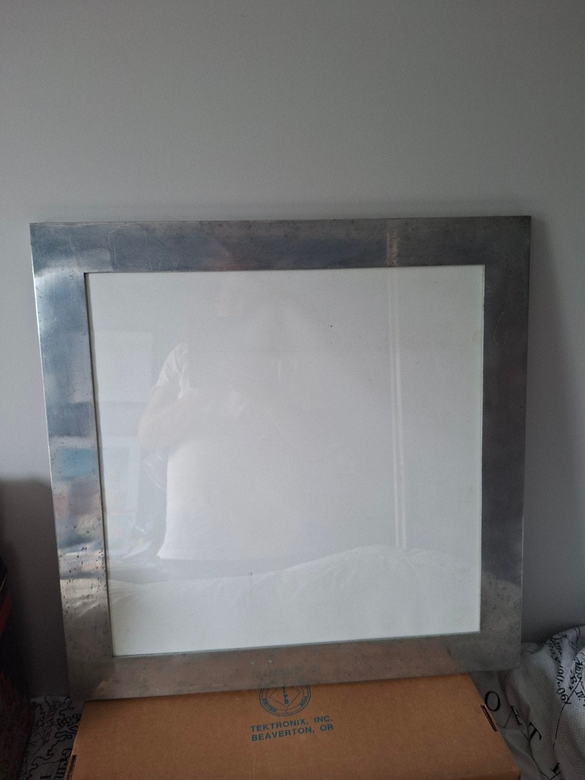 2 aluminium lijsten 59x59 cm, Ophalen, Gebruikt, 59 cm, Fotolijst