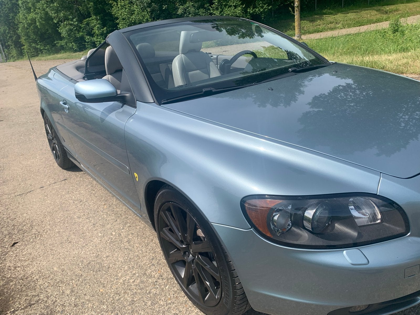 Extreem mooie  Volvo C70 D5, Auto's, Volvo, Cabriolet, Blauw, Leder, Diesel