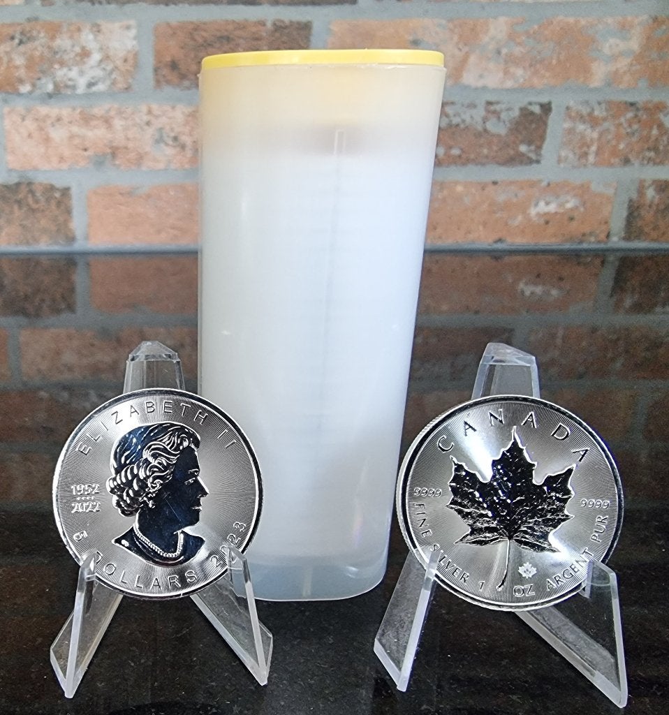 Willekeurig 500 x 1 oz .999 zilveren munten., Postzegels en Munten, Edelmetalen en Baren, Ophalen, Zilver