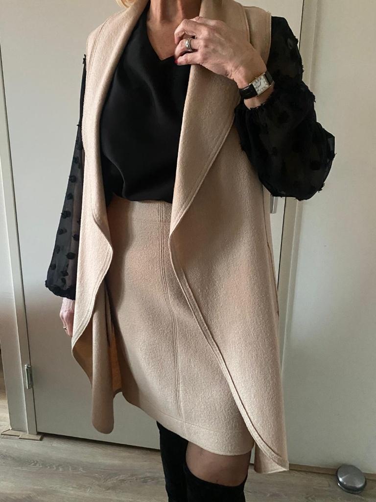 MarcCain rok en vest, Maat 42/44 (L), Ophalen of Verzenden, Roze, Gedragen