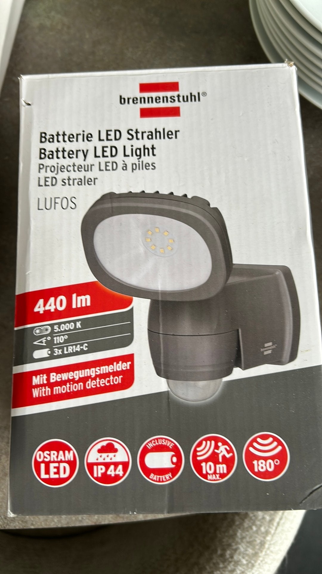 Te koop Brennenstuhl lamp, Tuin en Terras, Minder dan 50 watt, Wandlamp, Ophalen of Verzenden, Netvoeding