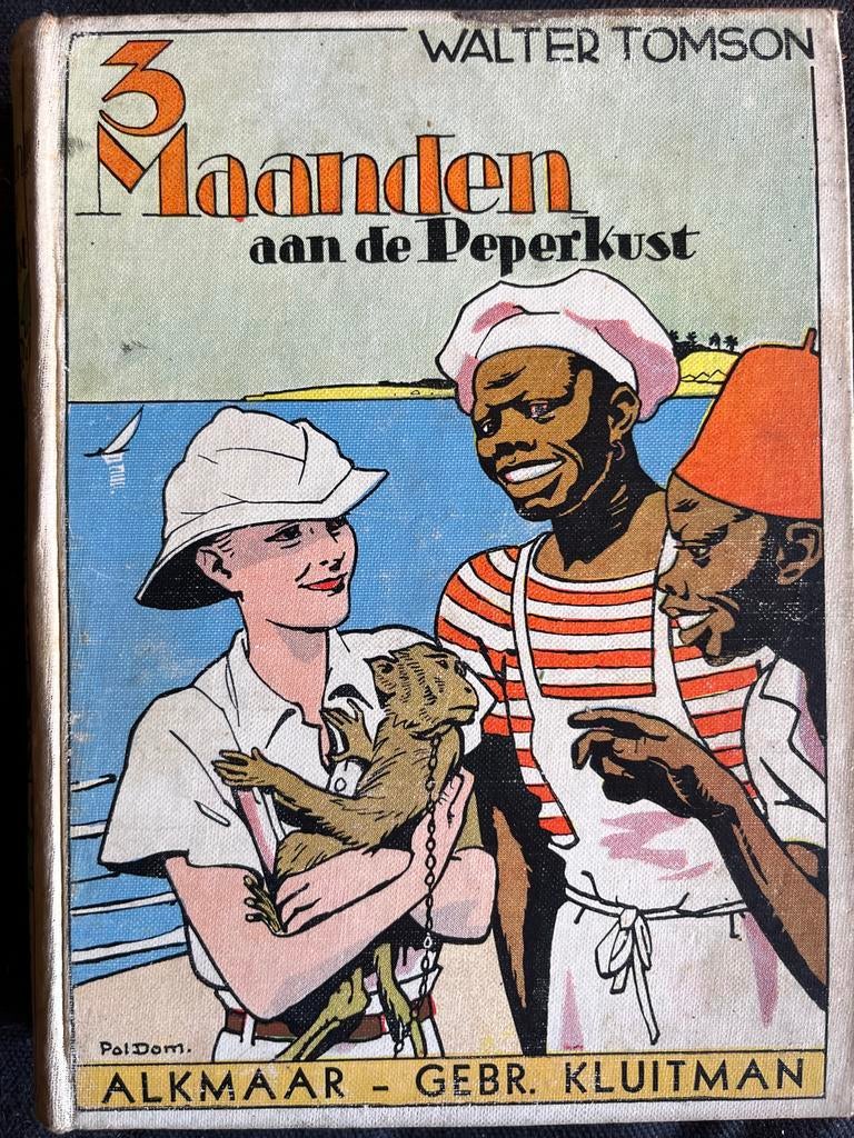 3 Maanden aan de Peperkust - Walter Tomson (Oud Kinderboek), Boeken, Ophalen of Verzenden, Gelezen