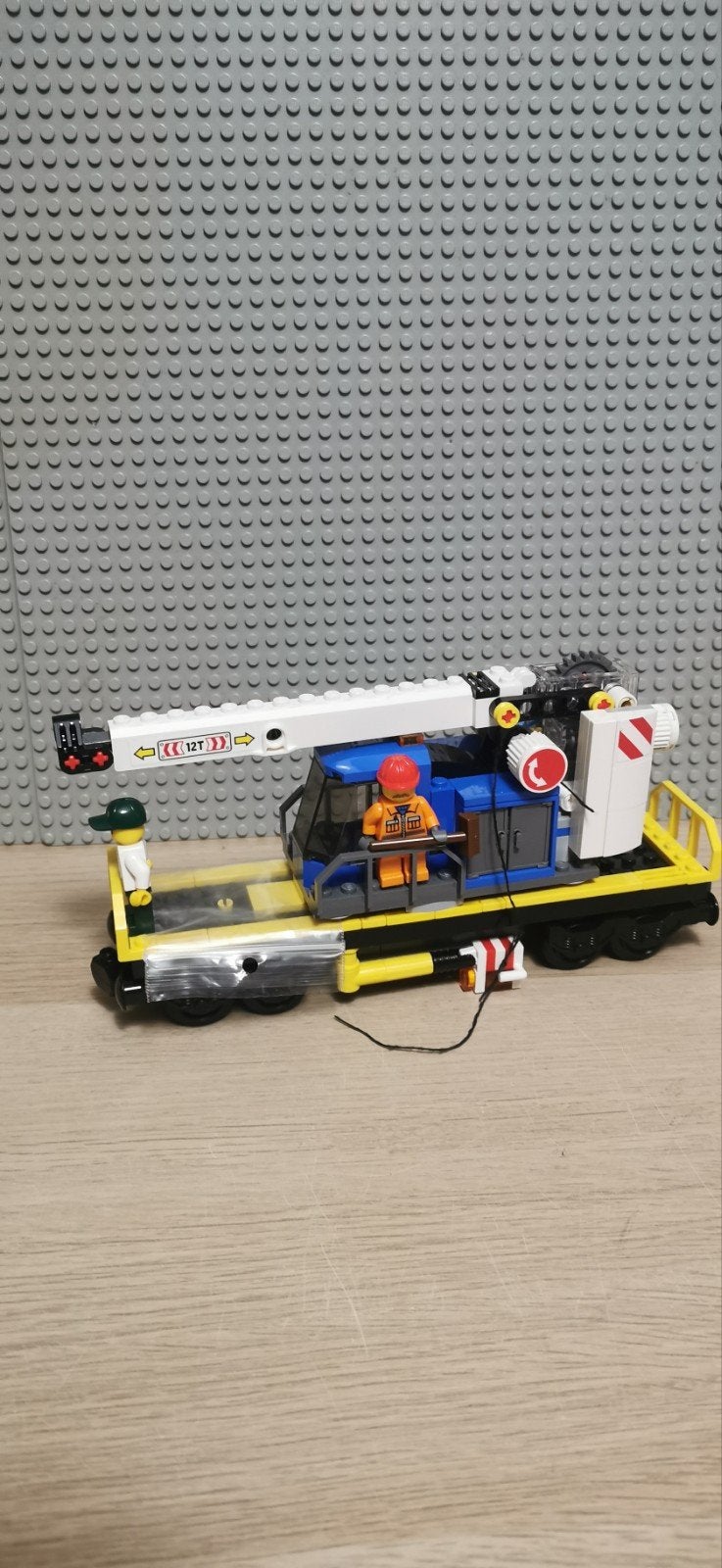 8e Lego City 60198 Hijskraan Wagon met boekje en poppetje, Lego, Ophalen of Verzenden, Inclusief minifiguren, Complete set