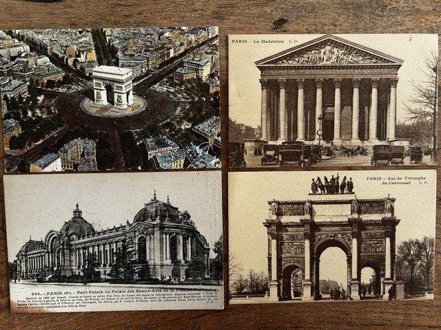 Prentbriefkaarten Paris, Ophalen of Verzenden, 1920 tot 1940, Ongelopen, Stad of Dorp
