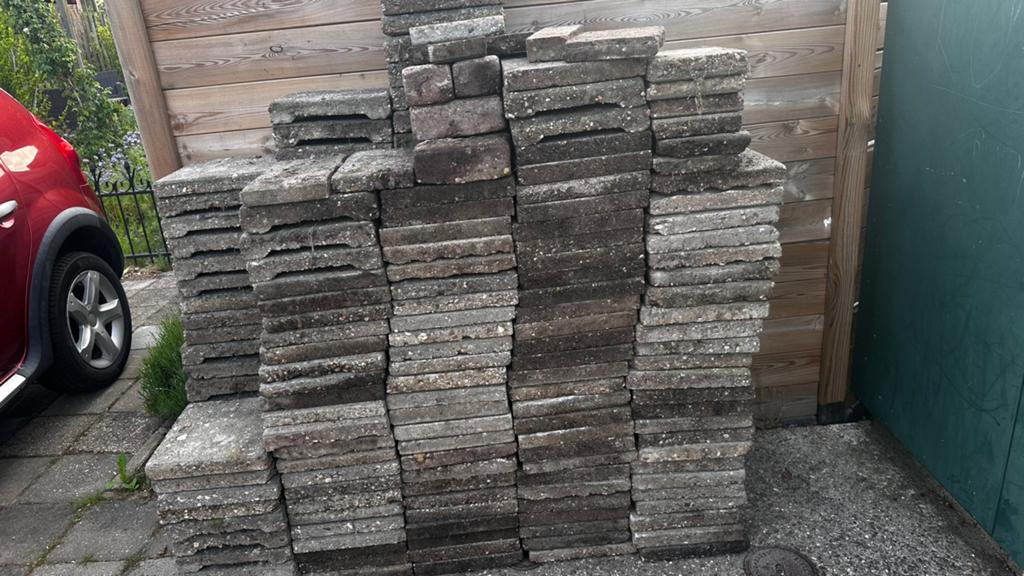 30x30 tegels gratis afhalen, Ophalen, Zo goed als nieuw, Beton, Terrastegels