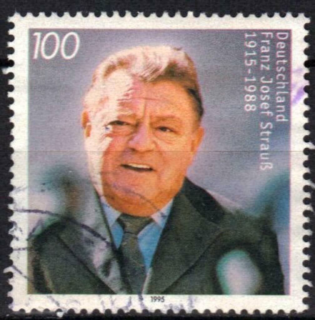Duitsland 1995 - Yvert 1650 - Franz Josef Strauss (ST), Verzenden, 1990 tot heden, Gestempeld
