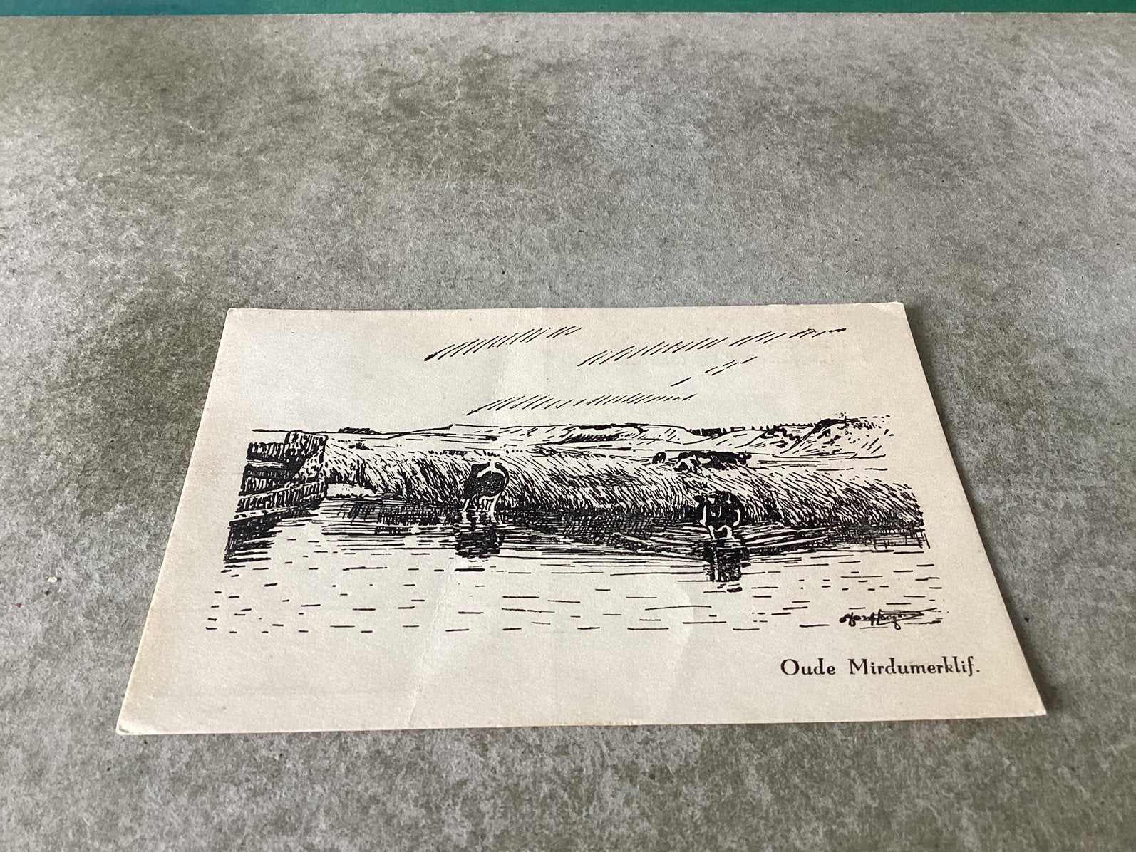 Oudemirdum.        Oude Mirdumerklif   1946, Verzamelen, Ansichtkaarten | Nederland, Ophalen of Verzenden, 1940 tot 1960