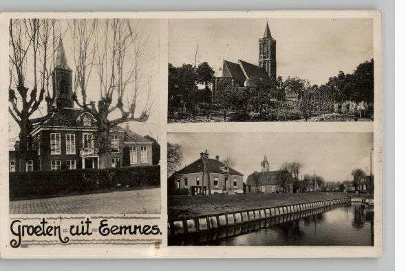 Eemnes 3 mooie kaarten jaren 50, Ophalen of Verzenden, 1940 tot 1960, Gelopen, Utrecht