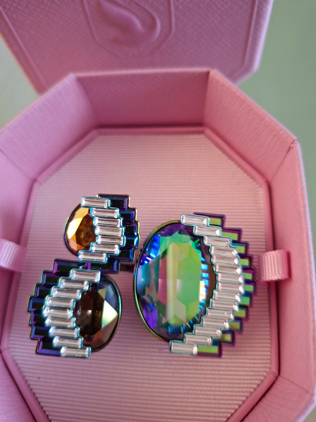 Swarovski ring super, Sieraden, Tassen en Uiterlijk, Ringen, Verzenden, Zo goed als nieuw, 17 tot 18, Dame