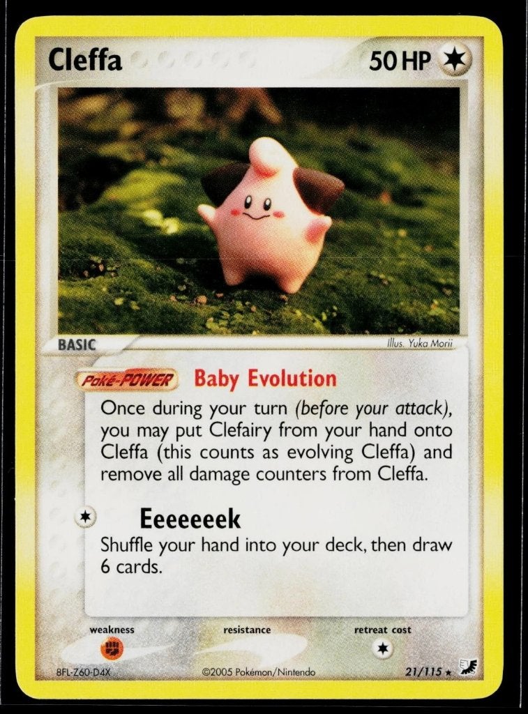 pokemon unseen forces rare cleffa 21/115, Ophalen of Verzenden, Zo goed als nieuw, Losse kaart