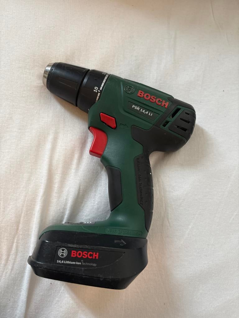 Bosch PSR 14,4 LI Accuboormachine - Goede staat, Ophalen, Gebruikt, Minder dan 400 watt, Boor- en Schroefmachine
