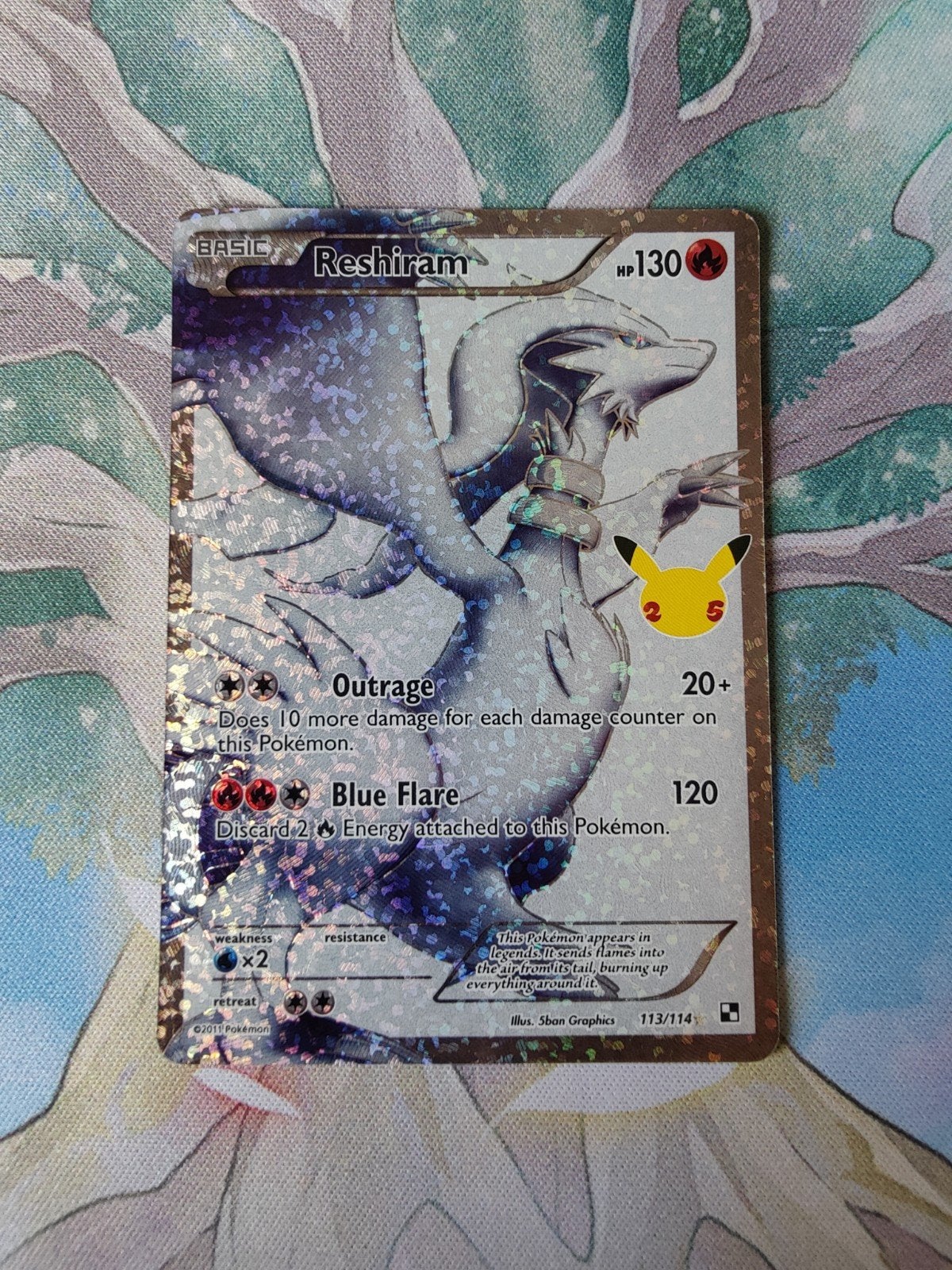 Pokemon celebrations reshiram 113/114, Ophalen of Verzenden, Nieuw, Losse kaart, Foil