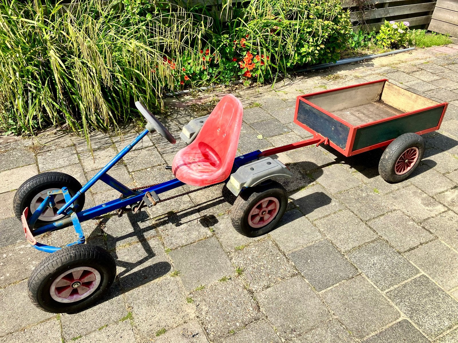 Mammoet skelter met kar, Ophalen, Gebruikt, Mammoet