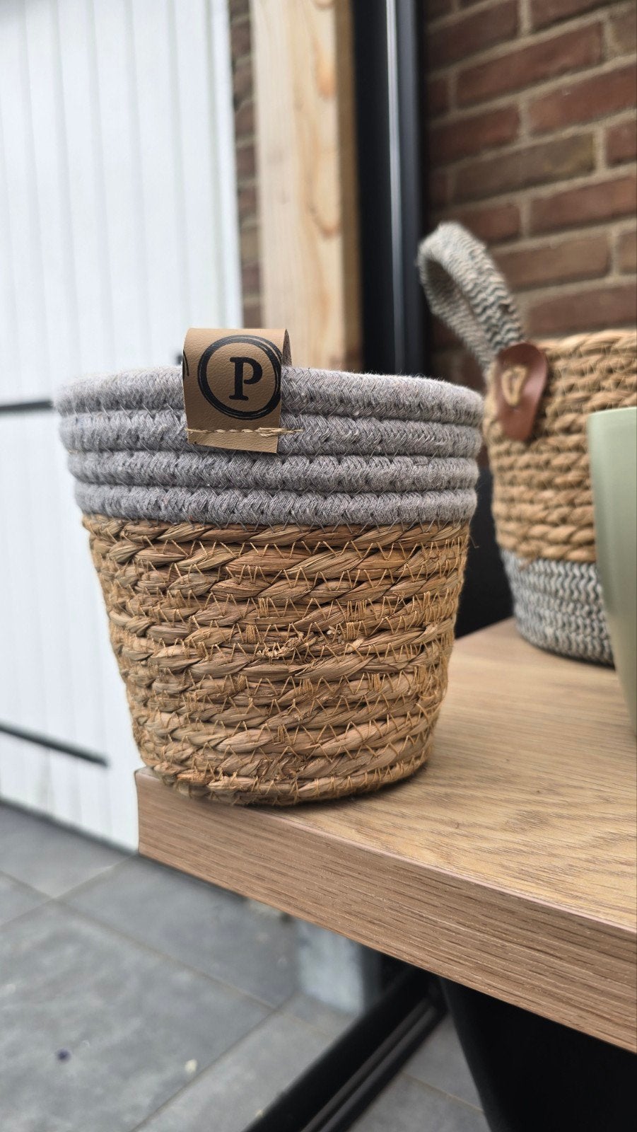 Decoratieve Manden, Potten en Vazen Set, Huis en Inrichting, Ophalen, Gebruikt, Beige, Landelijk