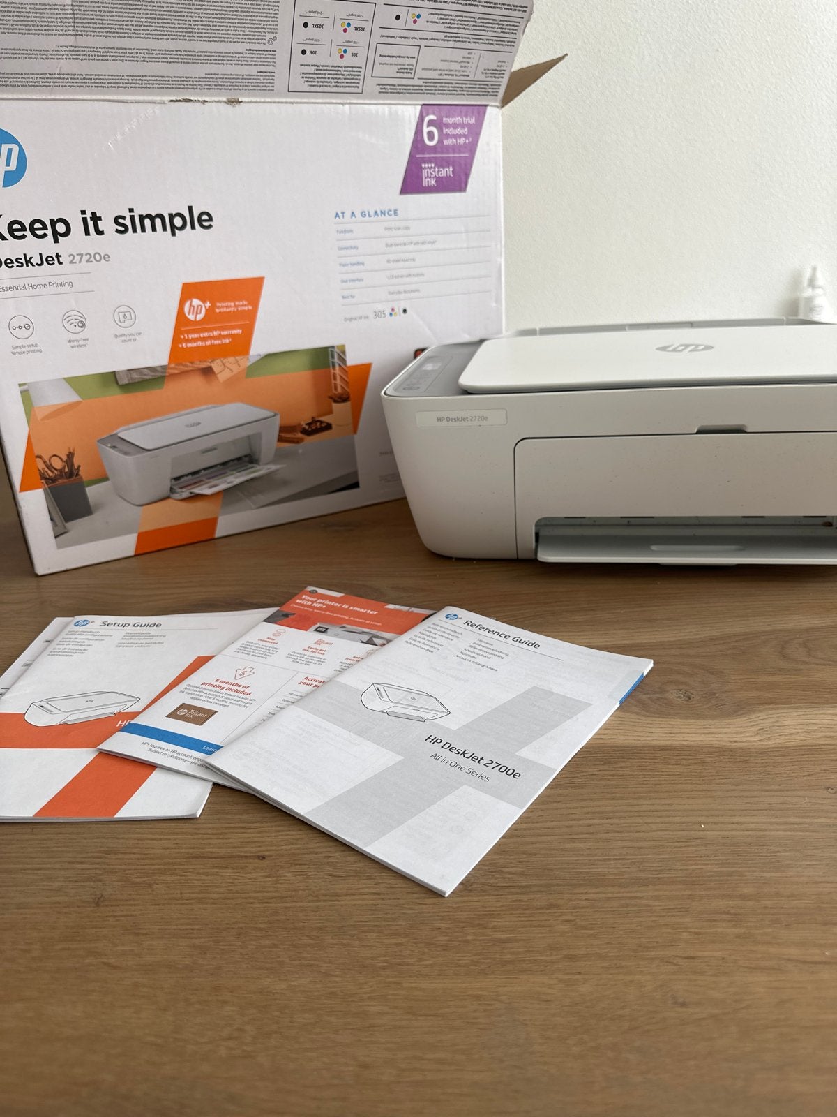 HP DeskJet 2720e All-in-One Printer - Zo goed als nieuw, Inkjetprinter, All-in-one, Kleur printen, Ophalen of Verzenden