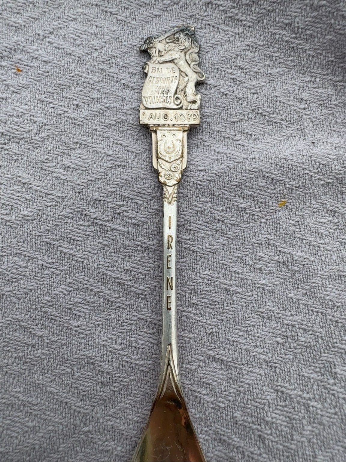 Zilveren herdenkingslepel Prinses Irene 1939, Ophalen of Verzenden