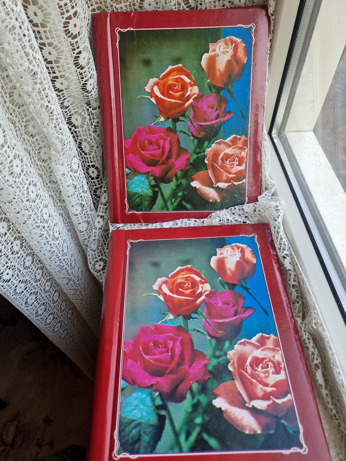 Vintage Brocante Fotoalbums Set van 2, Ophalen of Verzenden, Gebruikt