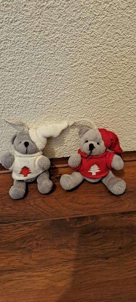 2 kerstbeertjes voor in de kerstboom., Ophalen of Verzenden