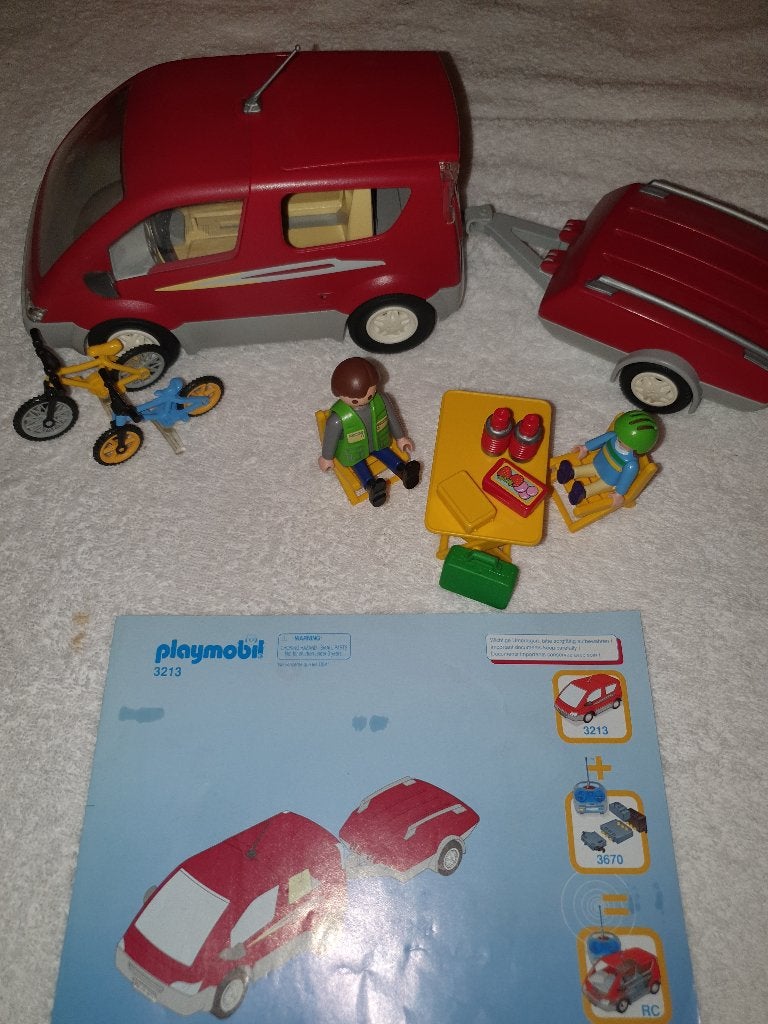 Playmobil  auto met fietsen, Ophalen, Zo goed als nieuw