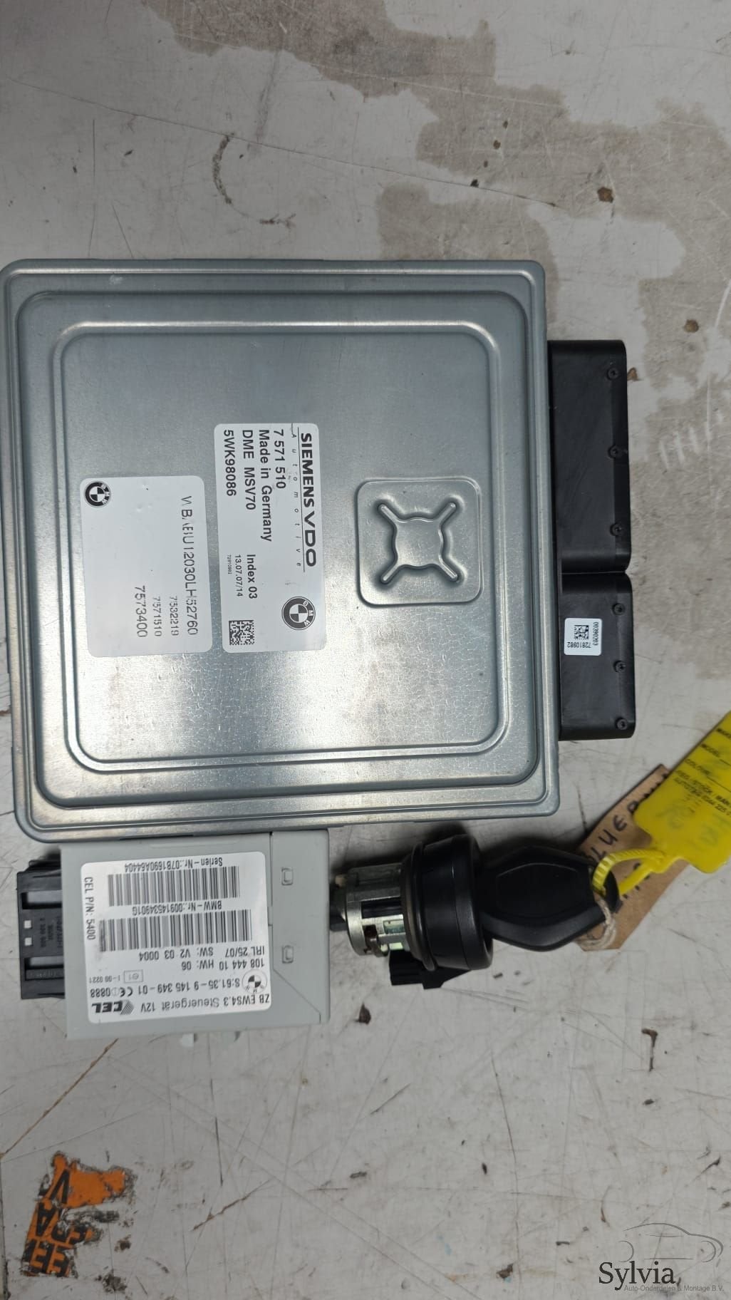 Startset EWS Contactslot + ECU N52 BMW Z4 serie E85 2.5i 613, Auto-onderdelen, Gebruikt, -, -, Ophalen of Verzenden