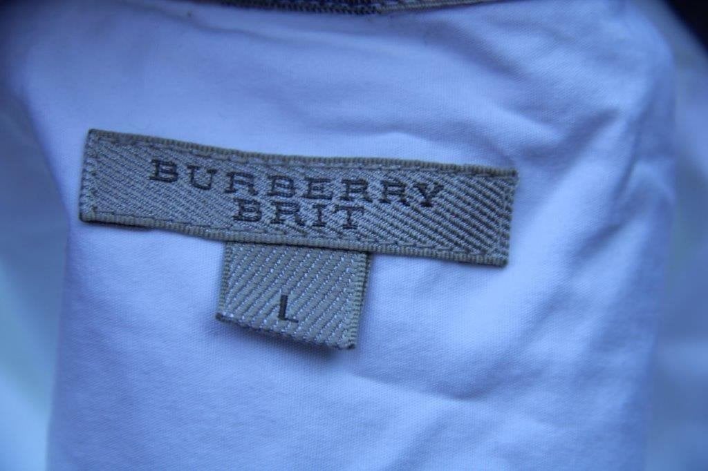 Blouse offwhite/ rood Burberry Brit mt L 3/4 mouw Vaste prij, Wit, Maat 42/44 (L), Ophalen of Verzenden, Zo goed als nieuw