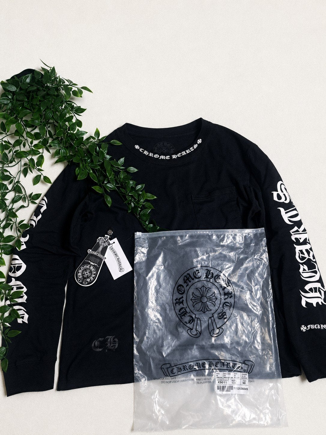 Chrome Hearts Longsleeve Zwart Maat M - Nieuw met tags, Chrome Hearts, Maat 48/50 (M), Zwart, Nieuw