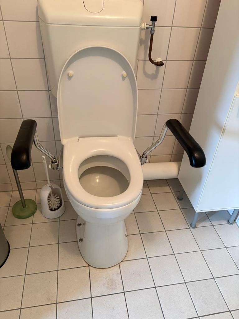 Wc toilet armleuningen, Ophalen of Verzenden, Zo goed als nieuw, Wit