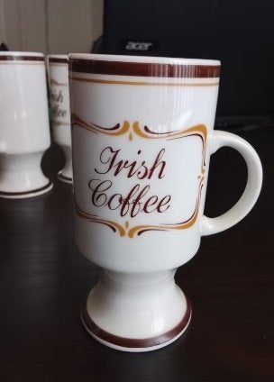 6 leuke vintage Irish Coffee mokjes - Kronester Bavaria, Overige merken, Vintage, Ophalen of Verzenden, Zo goed als nieuw