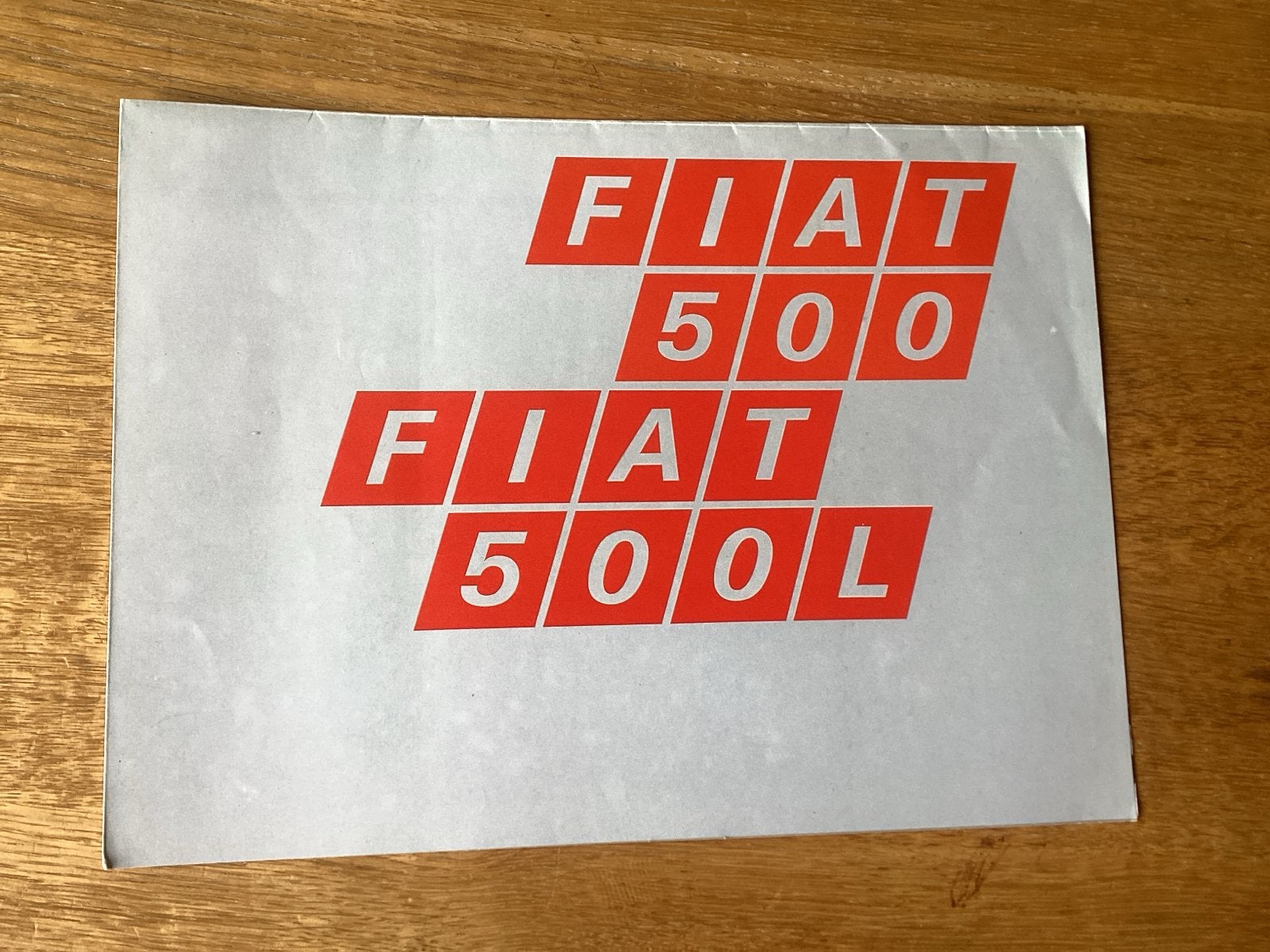 Fiat 500 / 500L brochure - Origineel uit 1970, Ophalen of Verzenden, Zo goed als nieuw