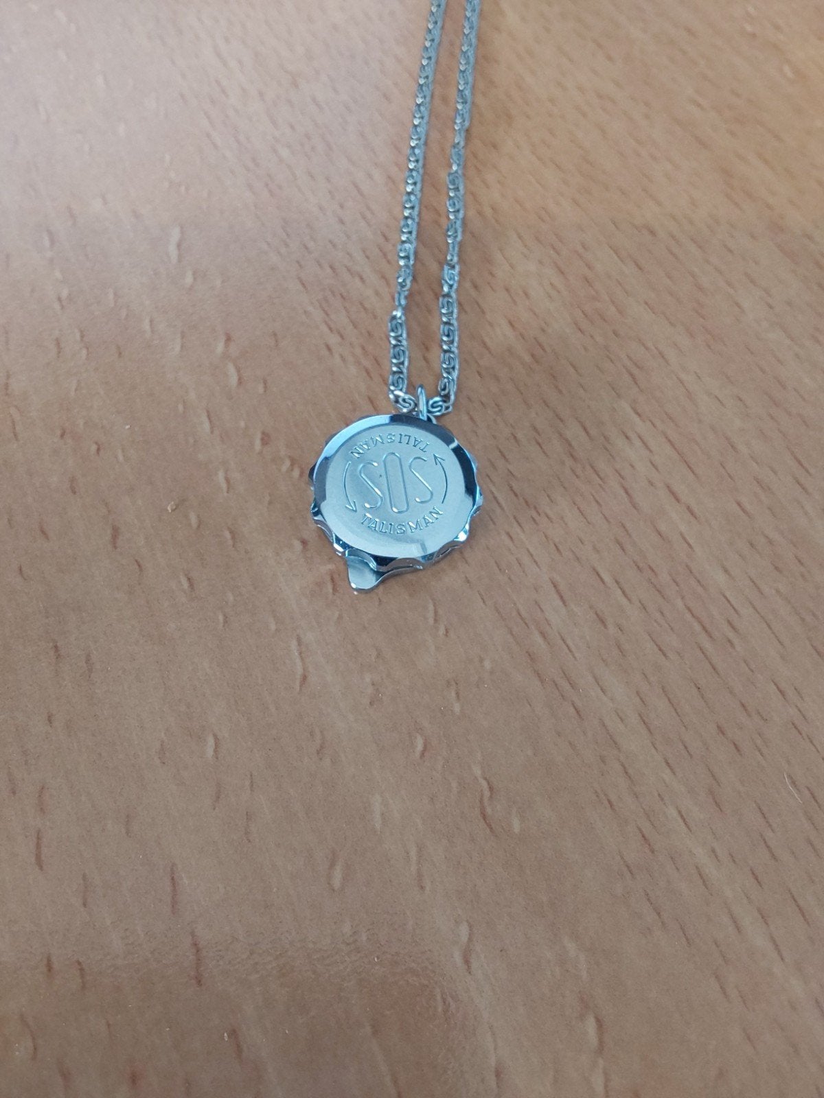 Talisman SOS hanger, Ophalen of Verzenden, Zilver, Overige materialen