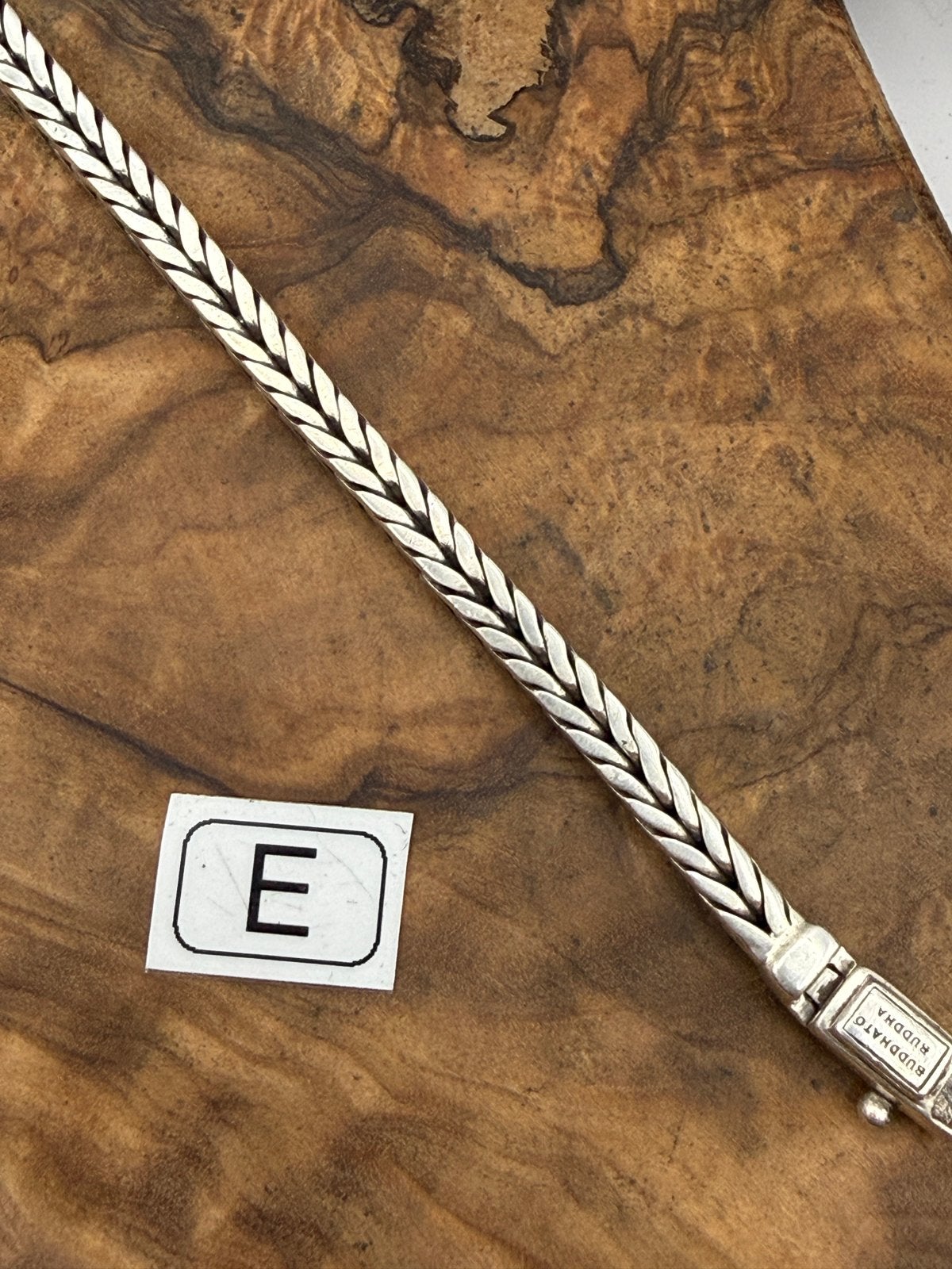 “BARBARA XS” buddha to buddha 20,5cm• Maat: E “GEPOLIJST”, Sieraden, Tassen en Uiterlijk, Kettingen, Ophalen of Verzenden, Zo goed als nieuw