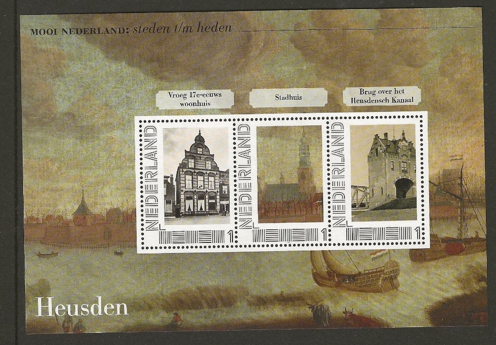 Velletje persoonlijke zegels Steden Heusden1, postfris, Postzegels en Munten, Ophalen of Verzenden, Postfris