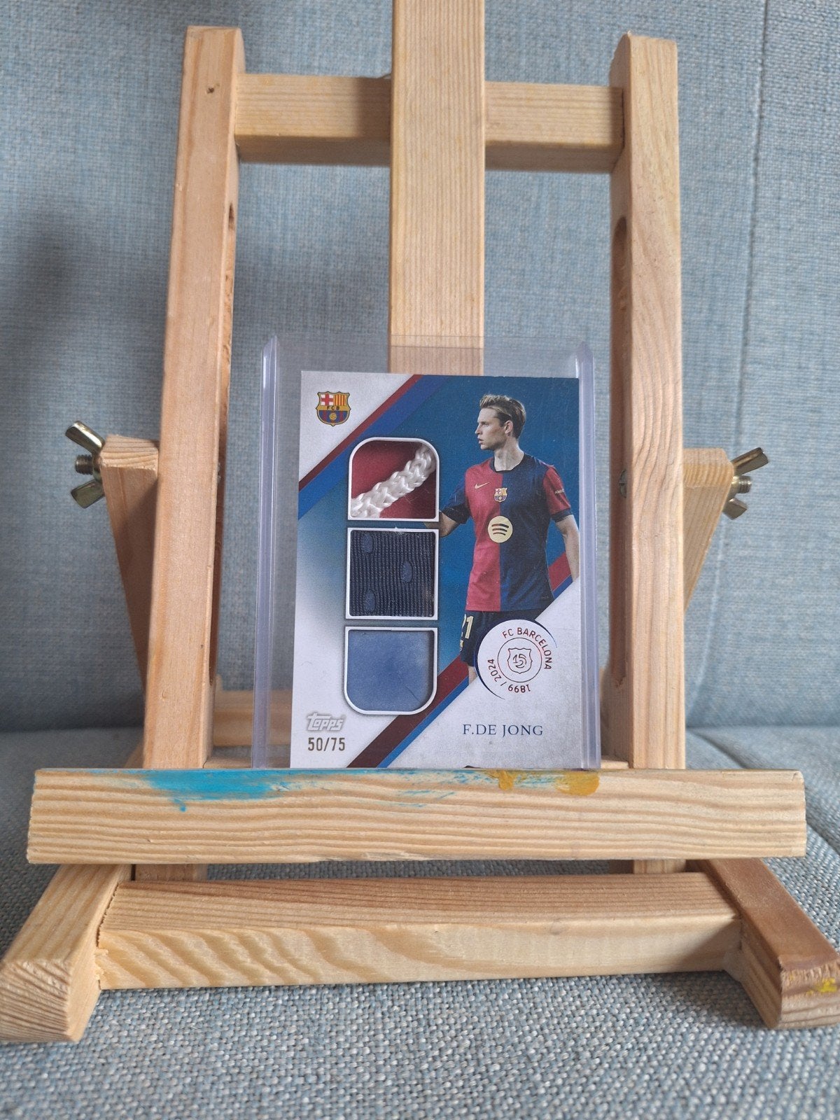 Frenkie de Jong triple patch FC Barcelona 125 years /75, Verzamelen, Ophalen of Verzenden