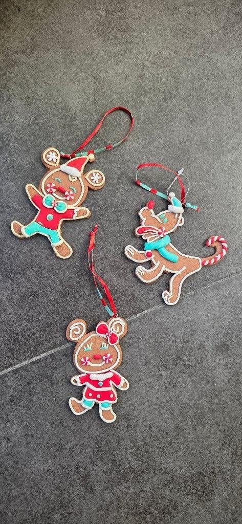 Disney Gingerbread kerst hangers 3x samen in 1 koop, Ophalen of Verzenden, Zo goed als nieuw