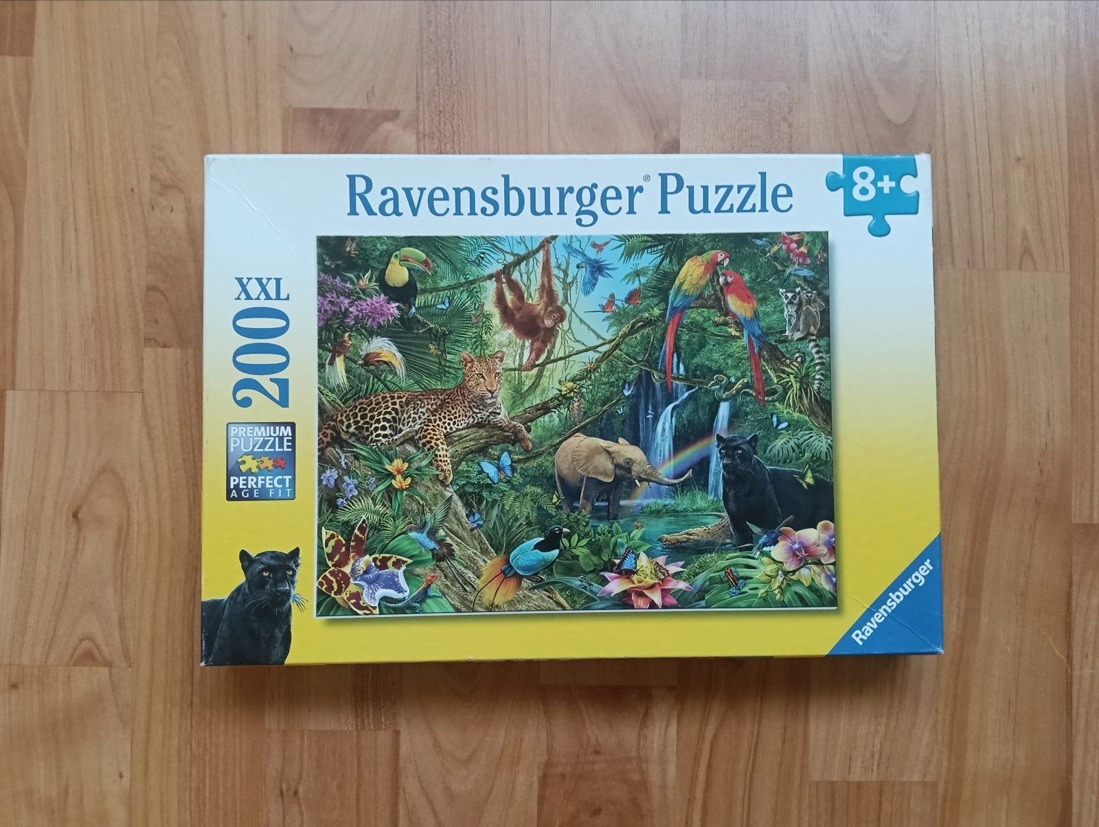 Ravensburger XXL Puzzel 200 stukjes - Jungle Dieren, Kinderen en Baby's, Ophalen of Verzenden, Meer dan 50 stukjes, Gebruikt, 6 jaar of ouder