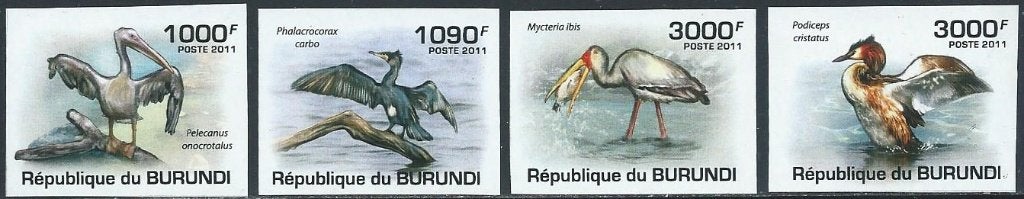 Vogels - Burundi - Mi 2006/009 - Ongetand - Postfris, Ophalen of Verzenden, Postfris, Dier of Natuur