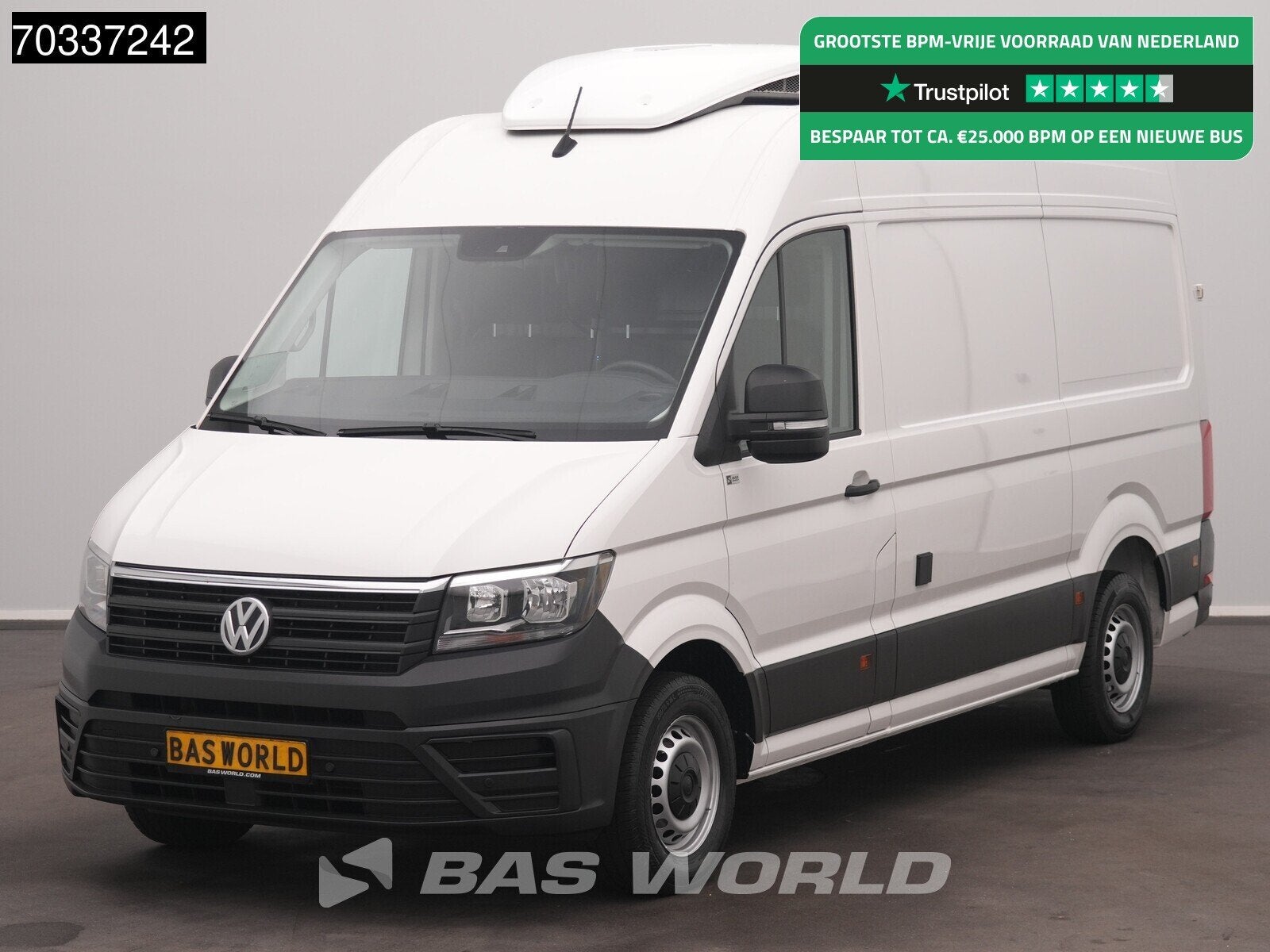 Volkswagen Crafter 140pk Koelwagen Kerstner Cool Jet 203 EA, Stof, Gebruikt, Euro 6, 4 cilinders