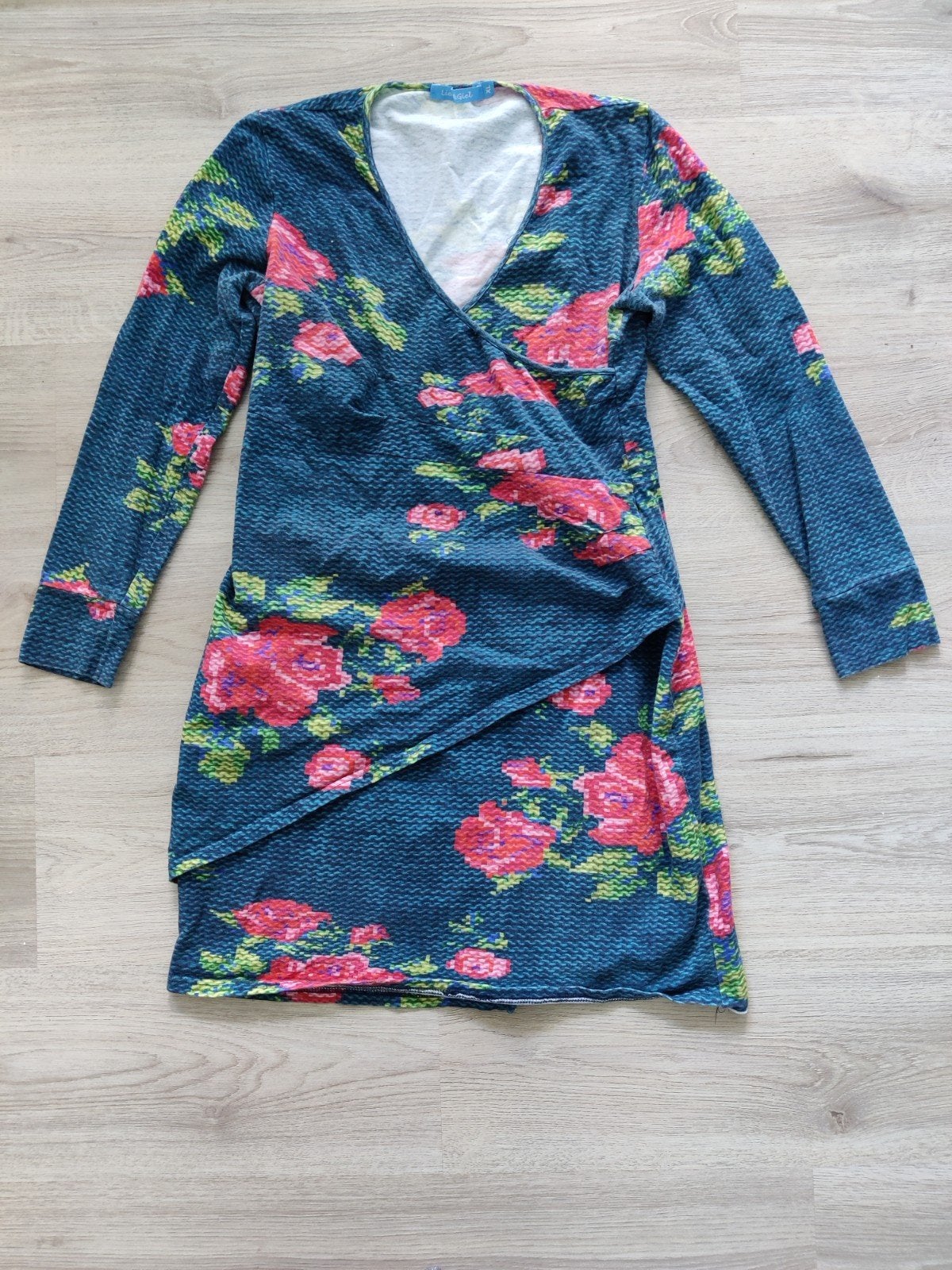 Lien & Giel jurk xl mt 42 44, Blauw, Maat 42/44 (L), Ophalen of Verzenden, Zo goed als nieuw