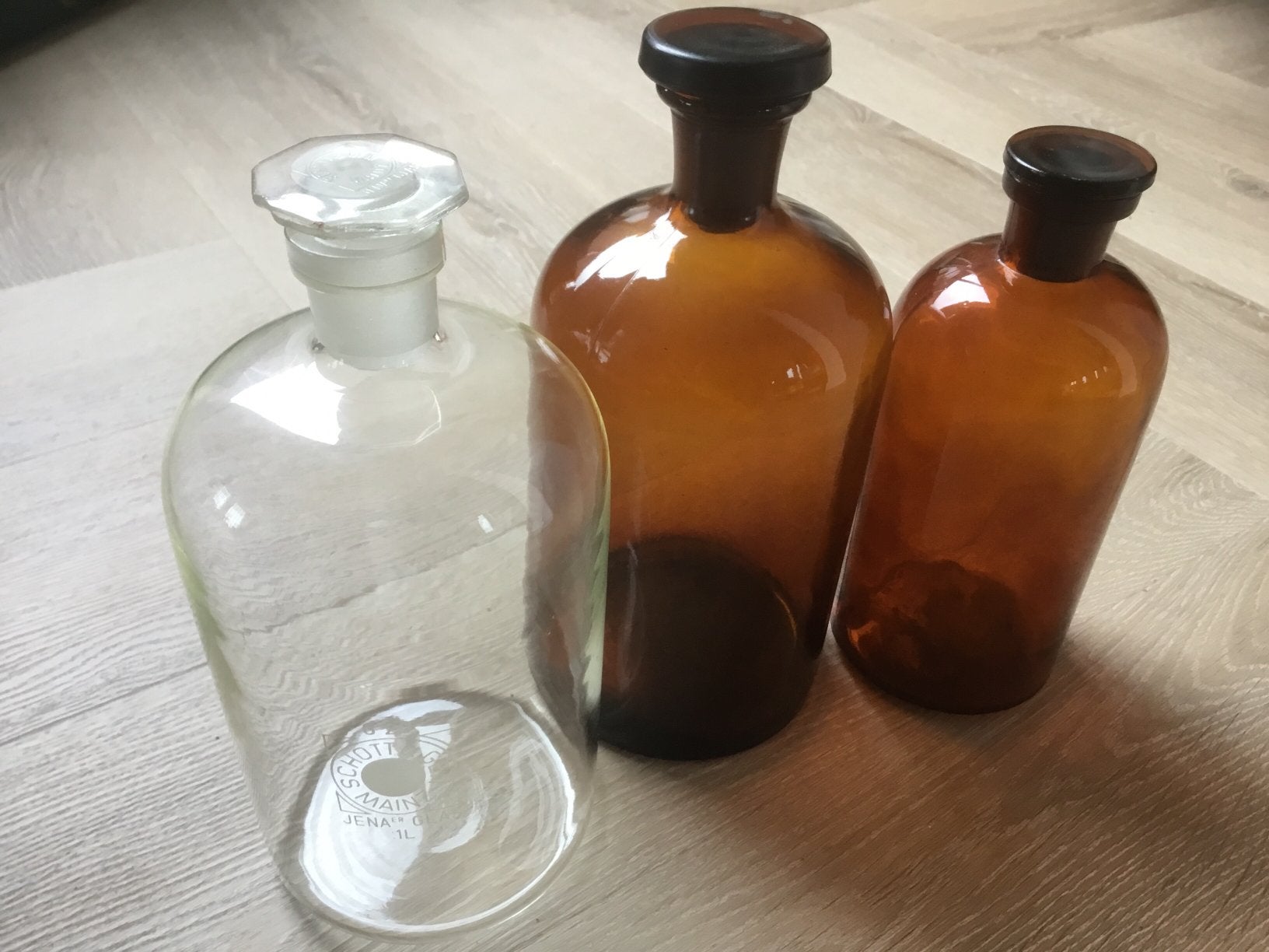 3 apothekers potten, Ophalen of Verzenden