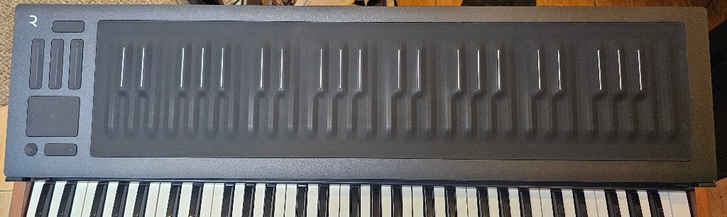 ROLI Seaboard RISE 49 MPE MIDI Controller met hoes, Ophalen of Verzenden, Zo goed als nieuw, Midi-aansluiting, 49 toetsen