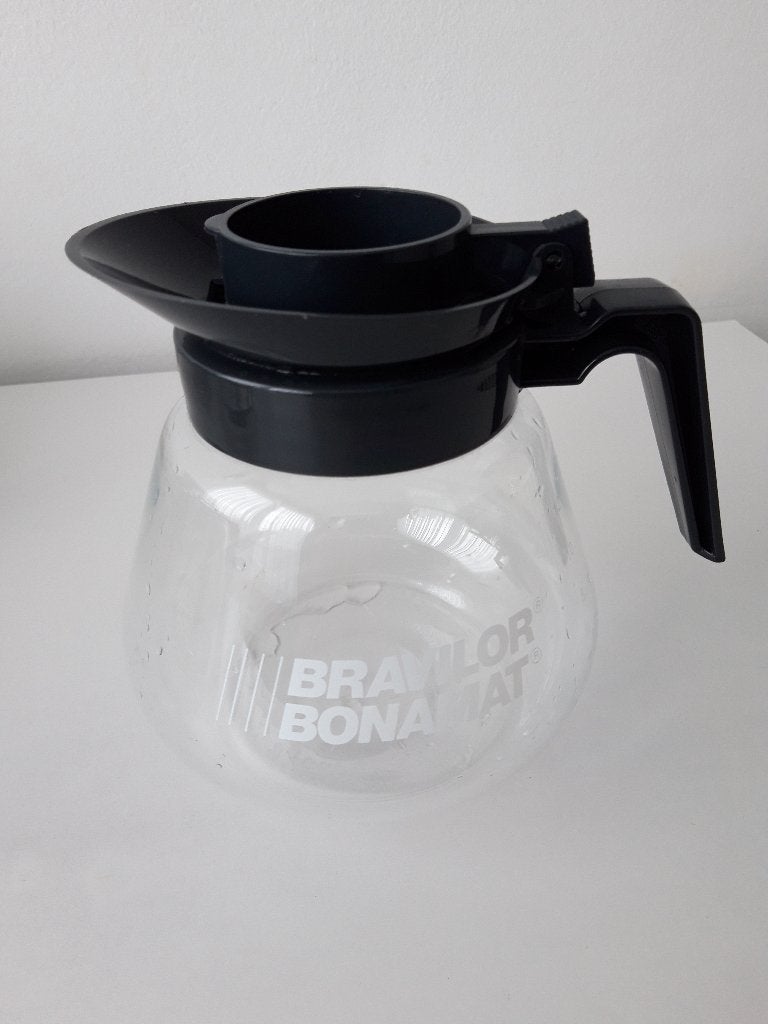 Bravilor Bonamat koffiekan van glas 12 koppen, 10 kopjes of meer, Ophalen of Verzenden, Zo goed als nieuw, Koffiemachine