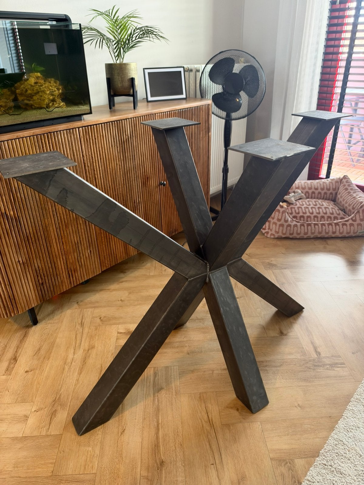 Tafel poot spin kruis poot bar tafel counter, Ophalen, Zo goed als nieuw, Rechthoekig, 50 tot 100 cm