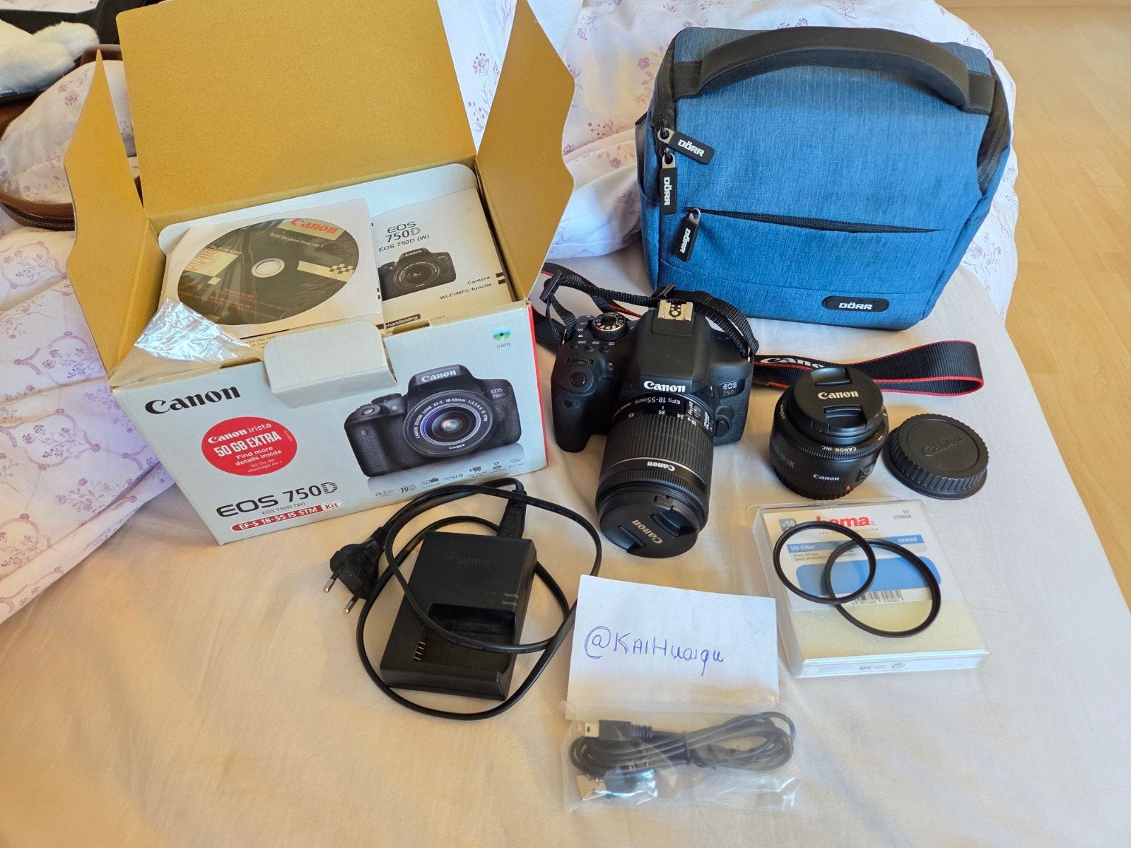 Canon EOS 750D Spiegelreflexcamera extra lens en meer, Audio, Tv en Foto, Fotocamera's Digitaal, Ophalen, Ingebouwde flitser, Spiegelreflex