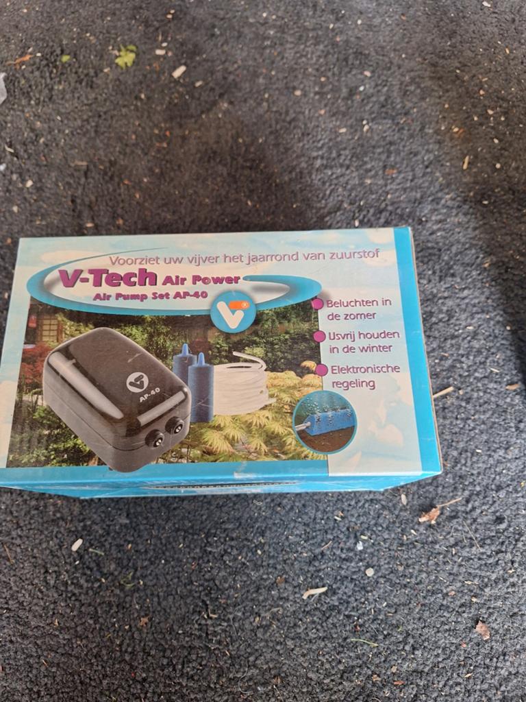V-Tech Air Power AP-40 & Waterland LP-6 Vijverluchtpompen, Ophalen, Nieuw, Vijverpomp