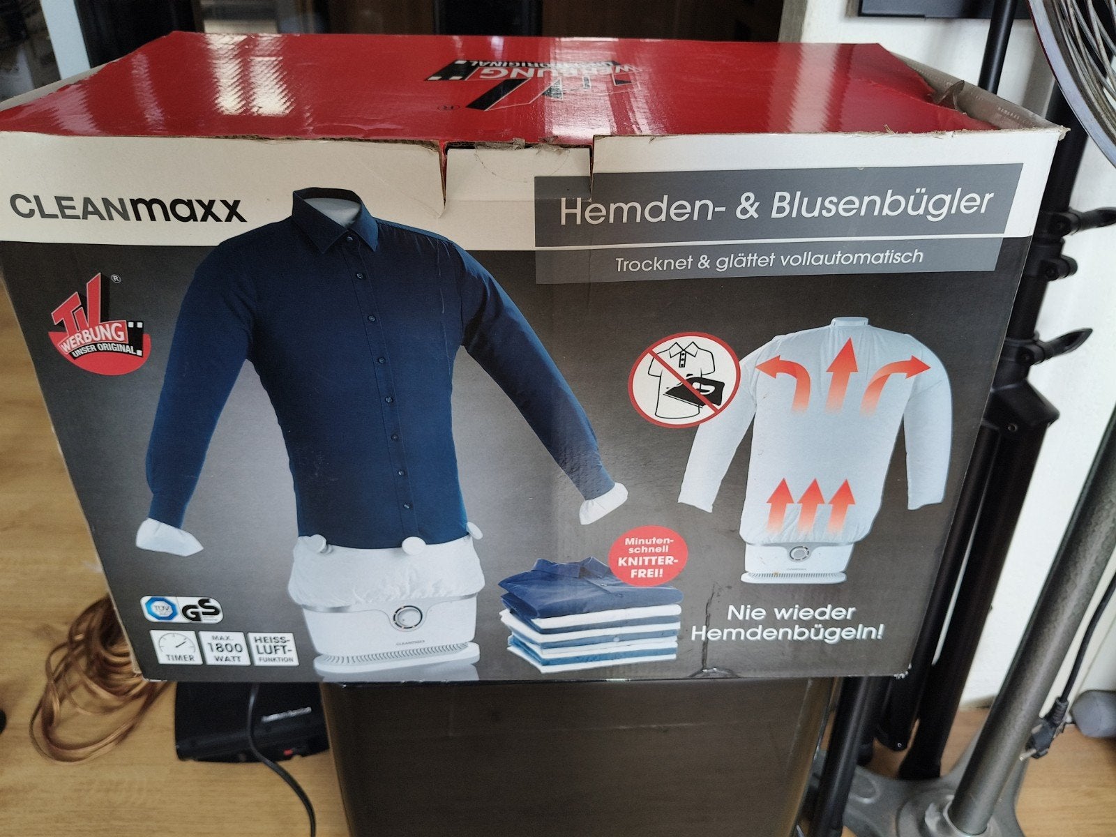 Cleanmaxx Hemden- & Blusenbügler - Nooit meer zelf strijken!, Witgoed en Apparatuur, Ophalen of Verzenden, Zo goed als nieuw