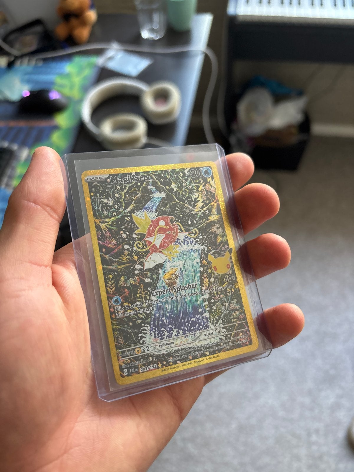 30TH Magikarp Classic Pokémon Kaart, Ophalen of Verzenden, Zo goed als nieuw, Losse kaart, Foil